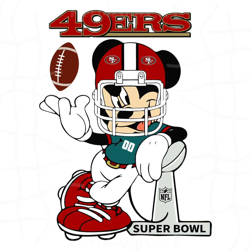 Mickey Mouse San Francisco 49ers Svg, Sport Svg, 49ers Svg, SF 49ers Svg, Super Bowl Svg, SF Football Svg, 49ers Fan, SF Fan, Football Svg, Football Teams Svg, NFL Svg, San Francisco 49ers Svg, 49ers Football Team