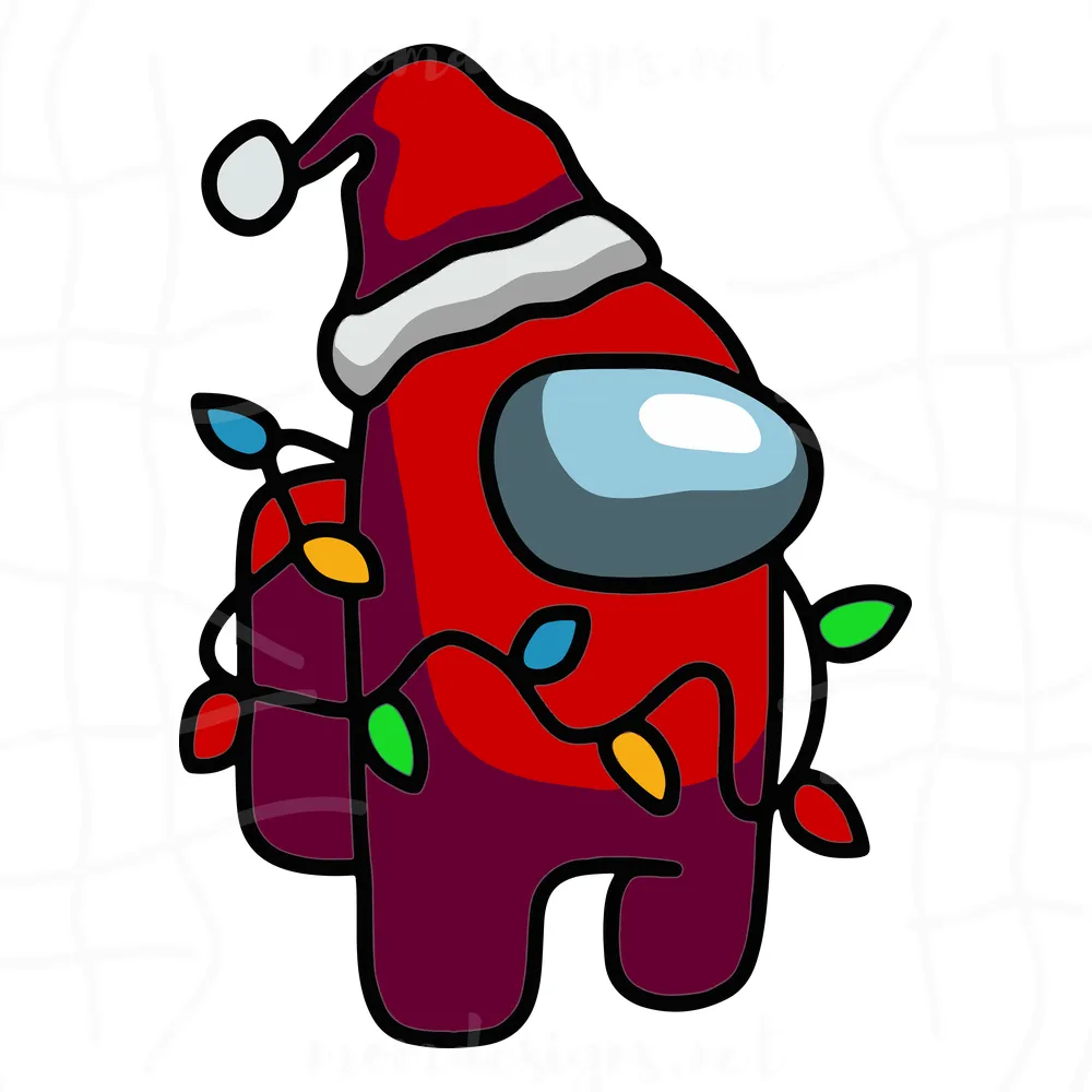 Among Us Santa Christmas Svg, Christmas Svg, Santa Svg, Among Us Svg