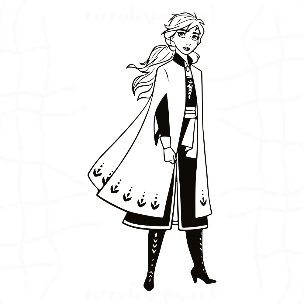 Frozen Anna Svg, Princess Anna Frozen Svg, Anna Svg, Frozen Svg, Disney Princess Svg