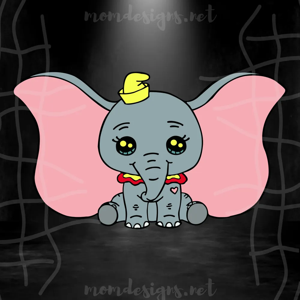 Free Cricut Baby Dumbo Svg