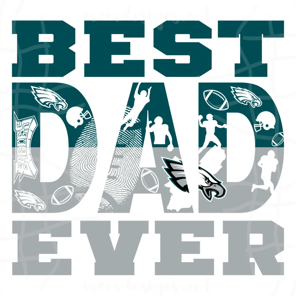 Philadelphia Eagles Best Dad Ever Svg, Fathers Day Svg, Father Svg, Fathers Gift, Dad Svg, Dad Gift Svg, Nfl Svg, Sport Svg, Sport Gift Svg, Football Svg, Philadelphia Eagles Svg, Sport Dad Svg