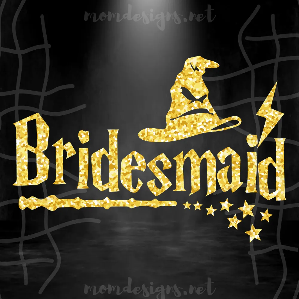 Bridemaid Harry Potter Font Svg, Bridemaid Svg, Harry Potter Svg, Movie SVG, Magic SVG, Wizard Svg, Magic school Svg, Font Svg, Instant Download, Svg Files for Cricut