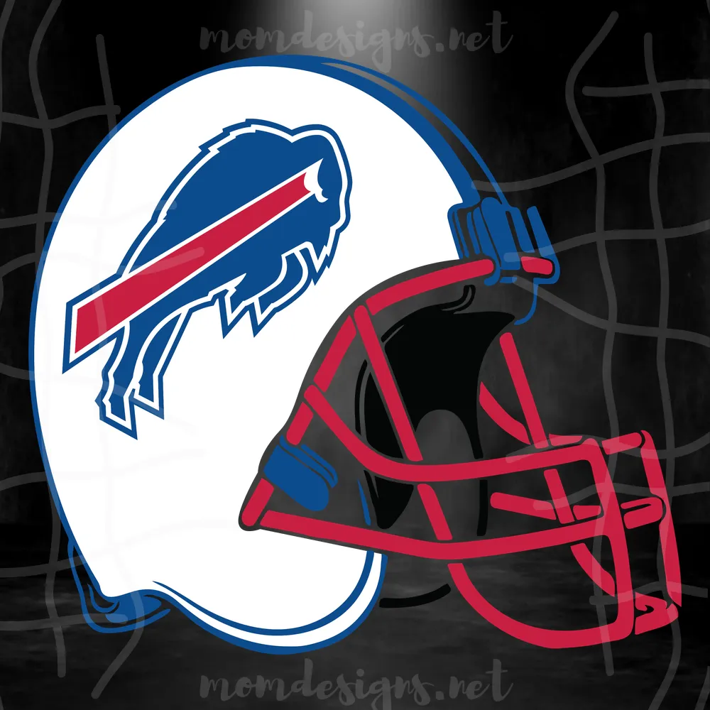 Buffalo Bills Football Helmet Svg Design For Cricut Silhouette Cut Fil, Diy Crafts SVG Files For Cricut Instant Download File