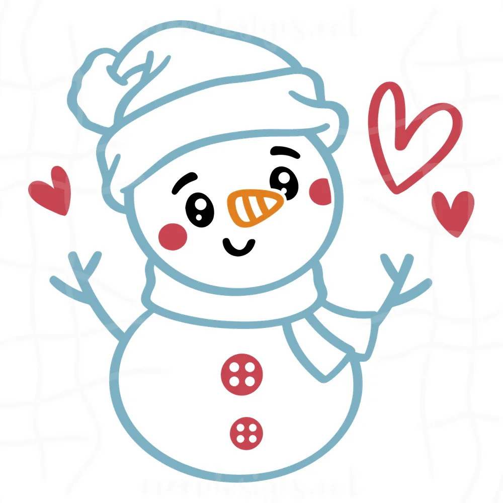 Free Christmas Snowman SVG