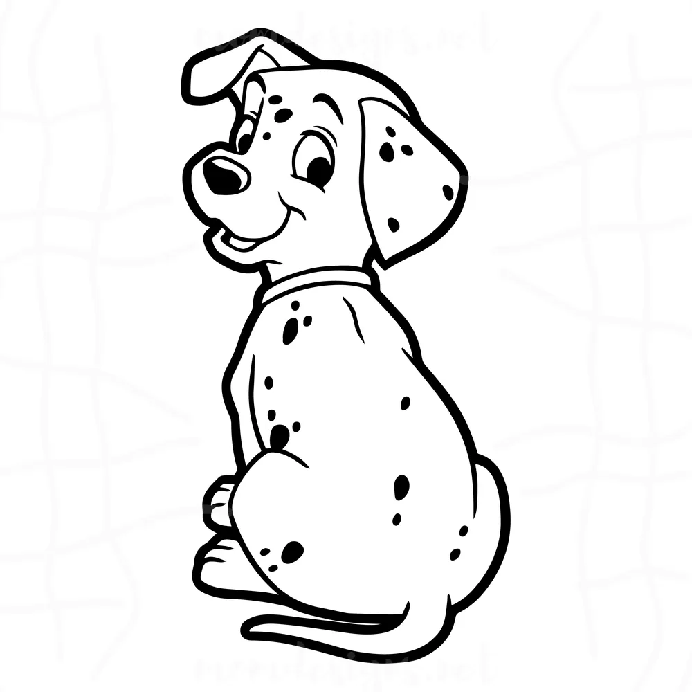 101 dalmatians free svg, disney svg, puppy svg, instant download, dog svg, shirt design, dalmatian svg free, silhouette cameo, png 0483