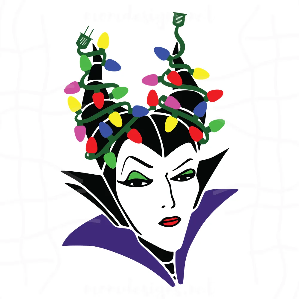 Disney Maleficent Svg, Disney Svg, Maleficent Svg, Christmas Light Svg, Disneyland Svg, Christmas Svg, Winter Svg, Childrens Gift Svg, Kids Gift Svg, Disney Character Svg, Cartoon Disney Svg, Cartoon Character Svg, Funny Character Svg
