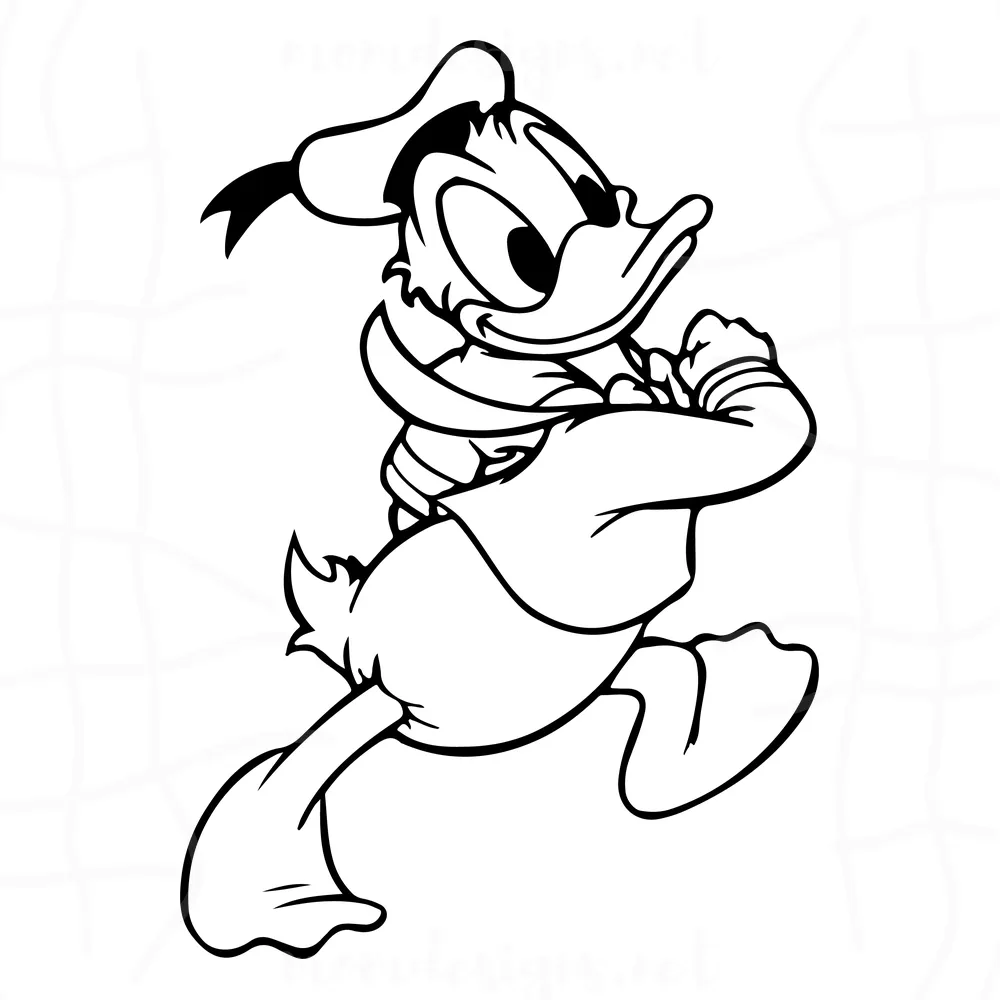 Donald duck svg free, disney svg, free svg files disney, instant download, silhouette cameo, shirt design, duck svg, cartoon svg, png 0494