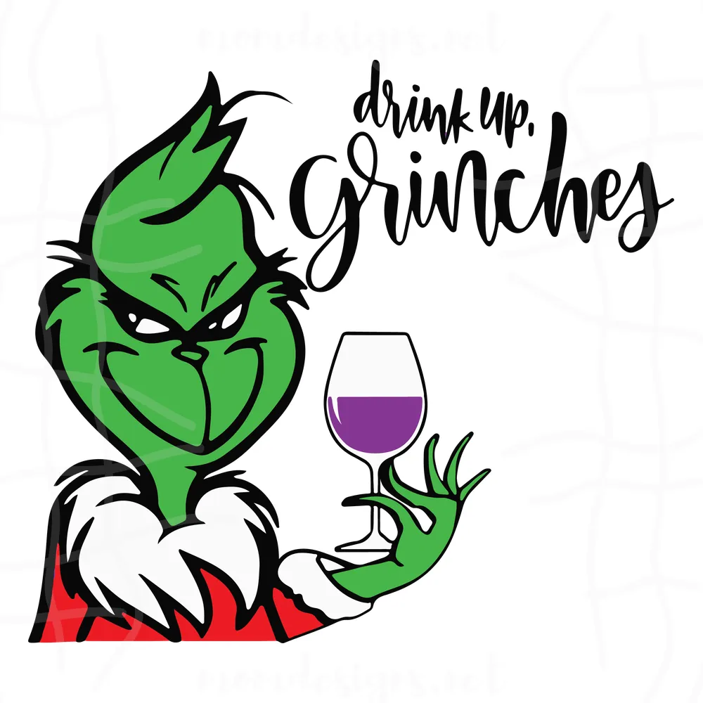 Drink Up Grinches Svg, Hand Svg, Grinch Svg, Merry Christmas Svg, Svg Files For Cricut Cut File Svg, Eps, Dxf, Pdf, Png