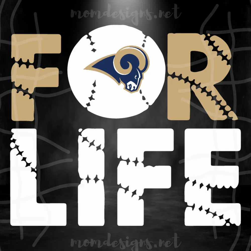 Los Angeles Rams For Life svg, Los Angeles Rams cricut files, Rams logo svg, Los Angeles Rams logo, NFL Rams svg