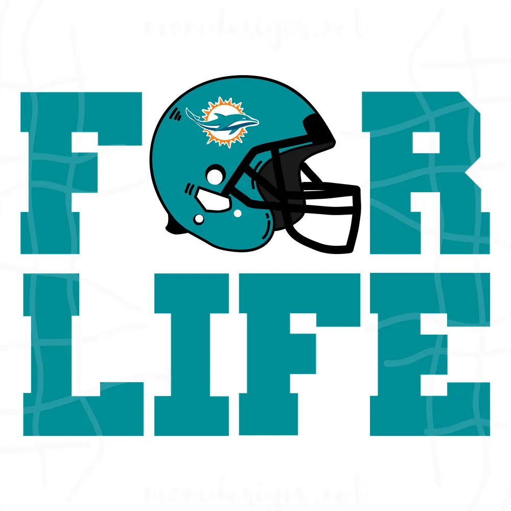 For Miami dolphin life svg