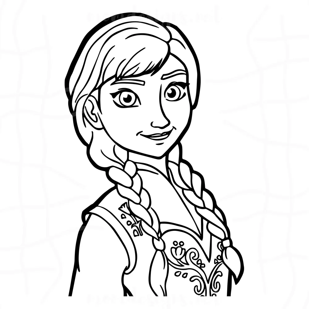 Anna Frozen Svg, Anna Princess Svg, Anna Svg, Anna Disney Svg, Disney Princess Svg