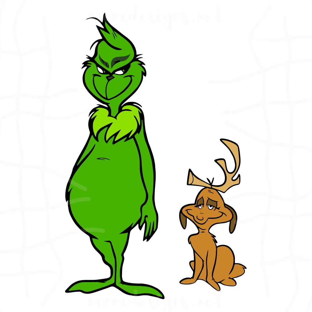 The Green Grinch SVG PNG, Grinch SVG, Raindeer SVG