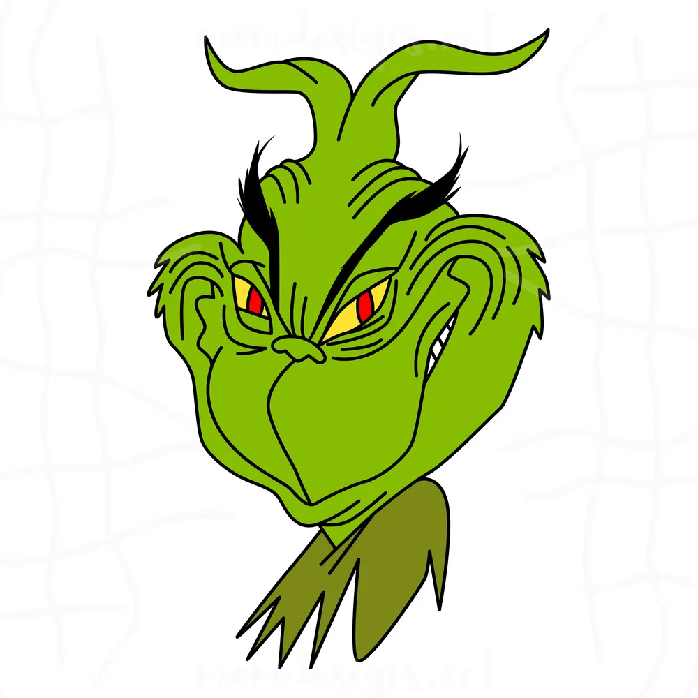 The Grinch Head Smile Svg, Grinch Svg, The Grinch Svg, Svg Png Dxf Eps Ai Instant Download