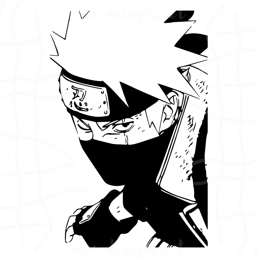 Hatake Kakashi Svg, Naruto Svg, Manga Character Svg, Anime Svg, Svg Png Dxf Eps Ai Instant Download