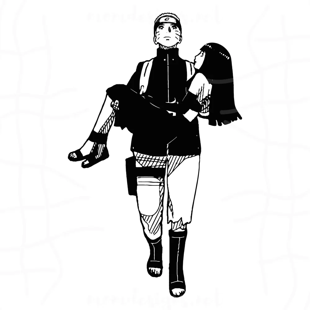 Hinata Hyuga And Uzumaki Naruto Svg, Anime Svg