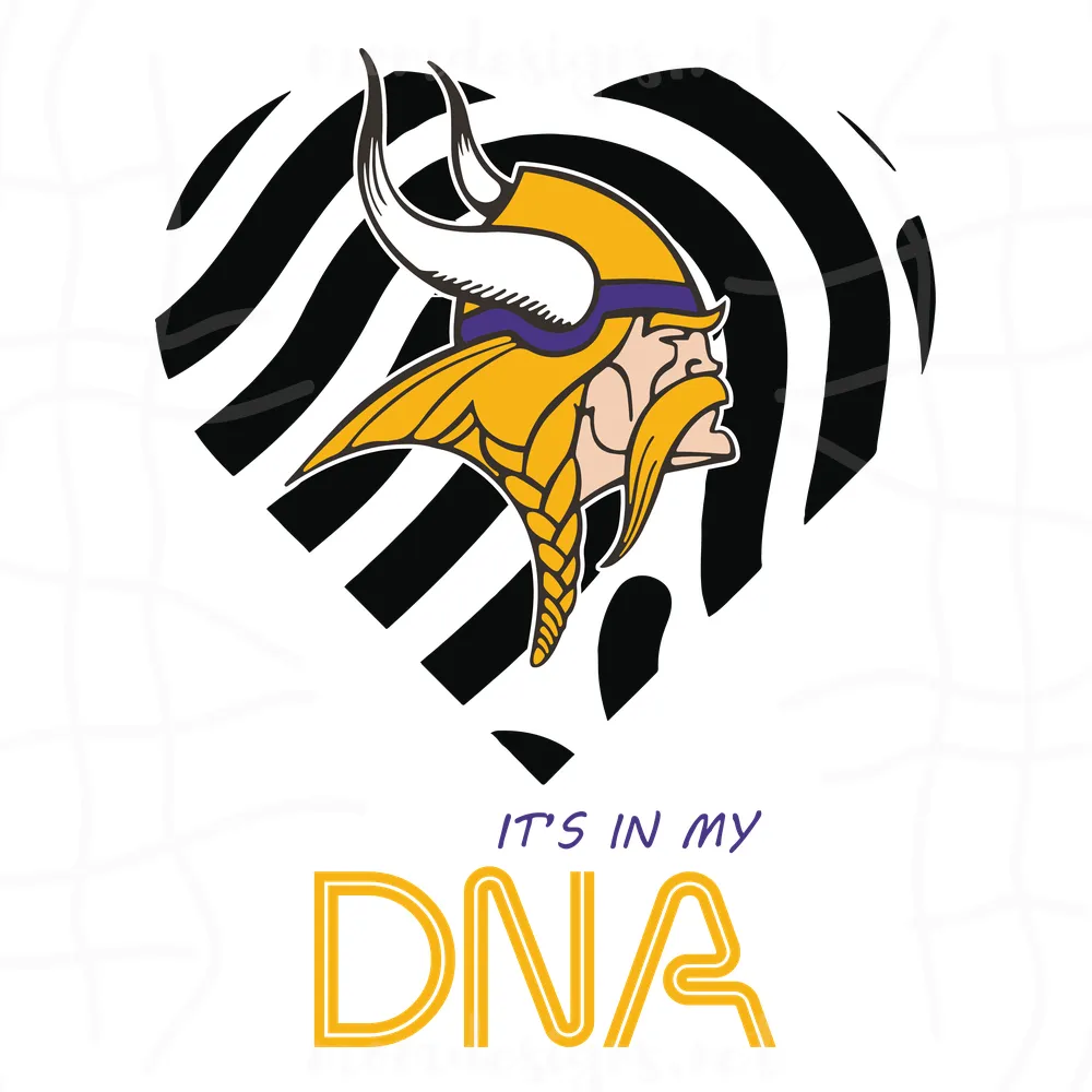 Minnesota Vikings Svg, Vikings Logo Svg, It's In My DNA Svg, NFL Svg, Cricut File, Clipart, Leopard Svg, Sport Svg, Football Svg2