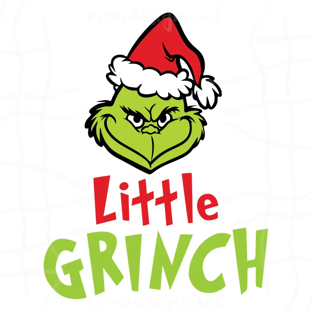 Little Grinch Santa Hat, Christmas Svg, Grinch Svg, Christmas Svg, Little Svg, Santa Grinch, Claus Svg, Grinch Face Svg, The Grinch svg, Cute Grinch, Grinch Christmas