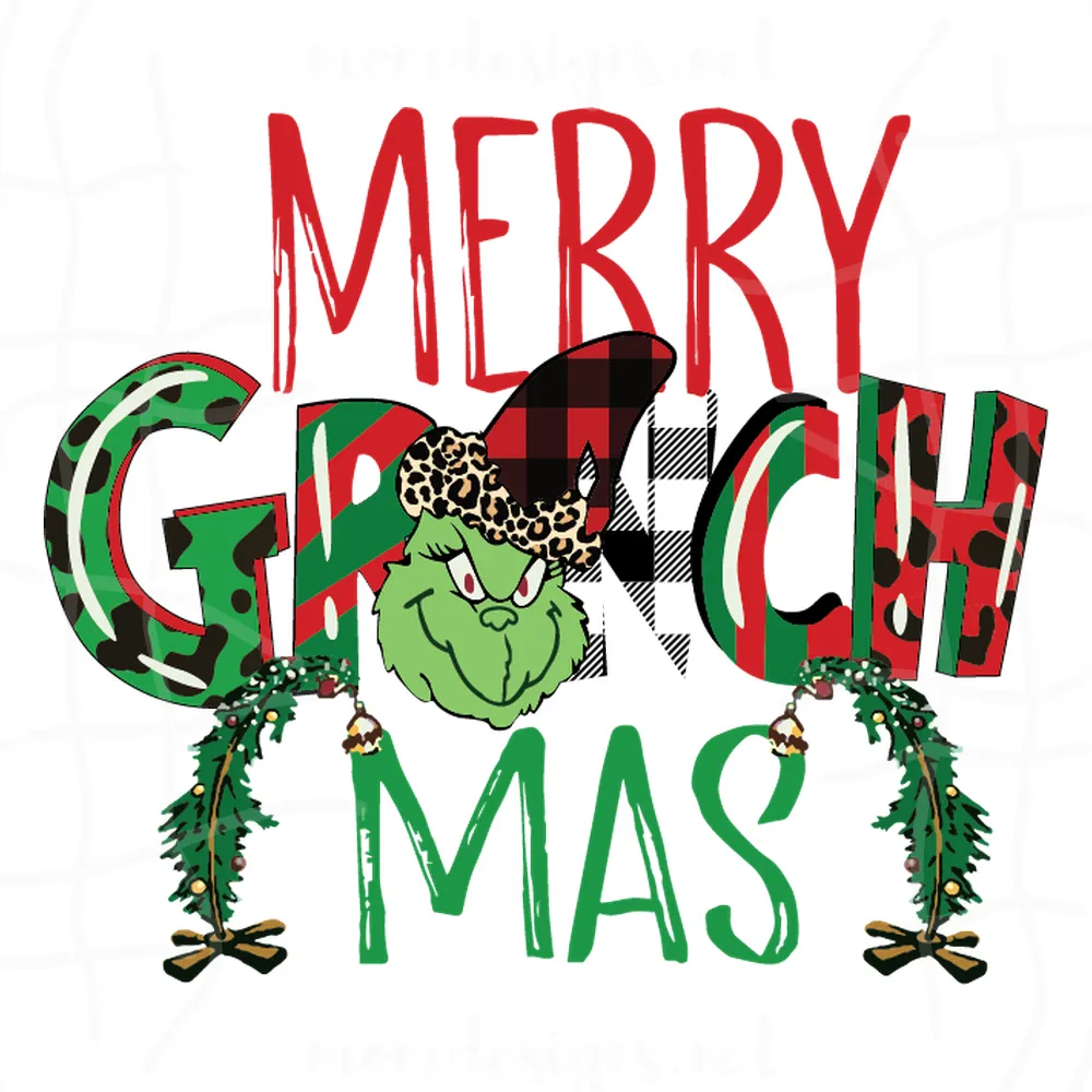 Merry Grinchmas svg, Christmas svg, Grinch svg, Grinch Face svg, Santa Hat svg, The Grinch svg, Grinch Ornament svg, Christmas Saying