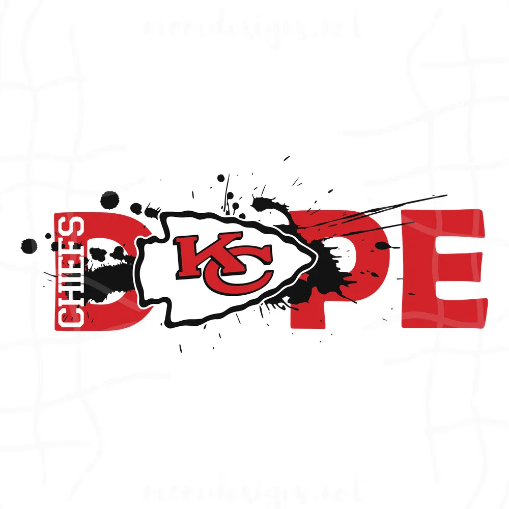 NFL Football DOPE, Kansas City Chiefs Svg, Cricut File, Football Svg