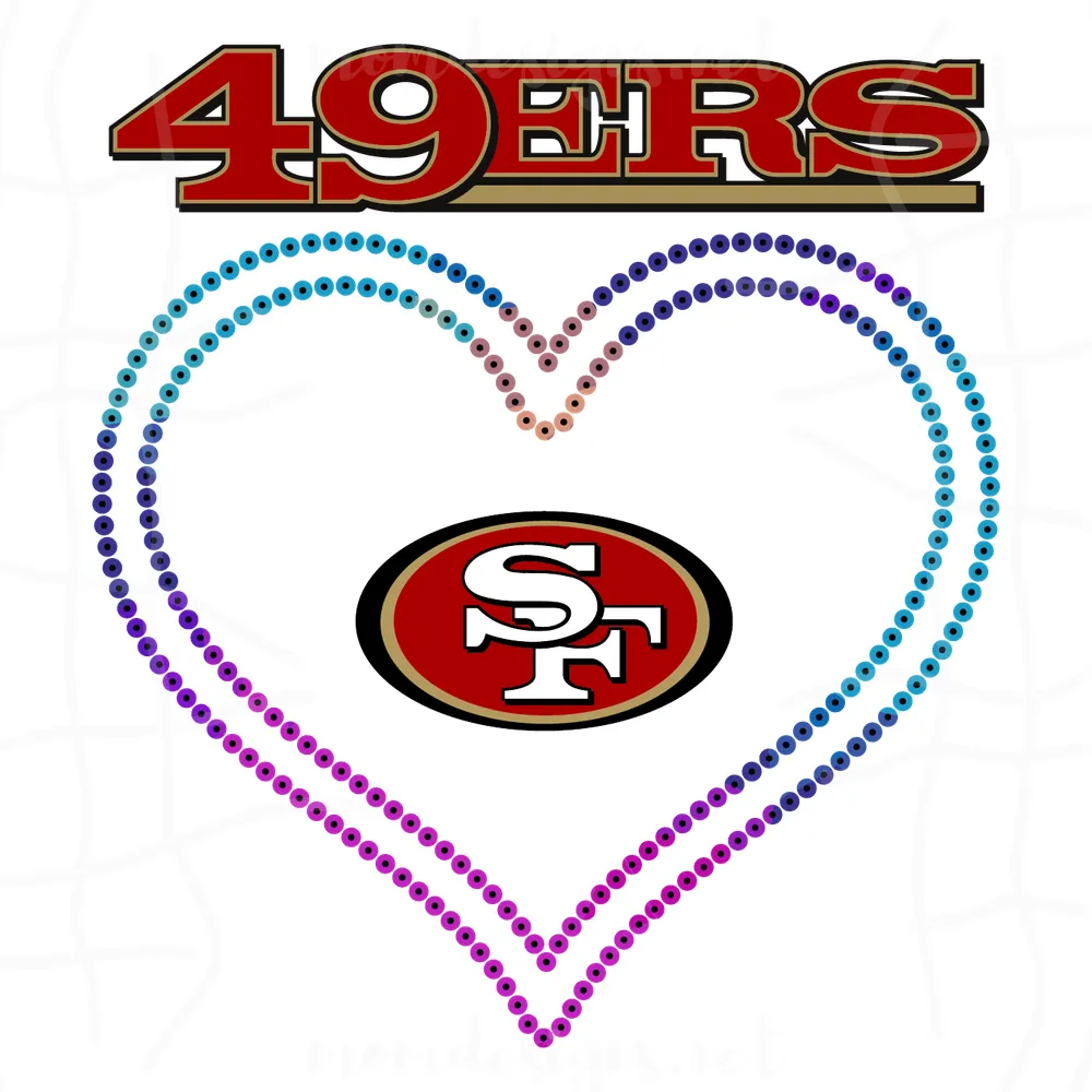 San Francisco 49ers Heart Svg, Sport Svg, 49ers Svg, SF 49ers Svg, Super Bowl Svg, SF Football Svg, 49ers Fan, SF Fan, Football Svg, Football Teams Svg, NFL Svg, San Francisco 49ers Svg, 49ers Football Team