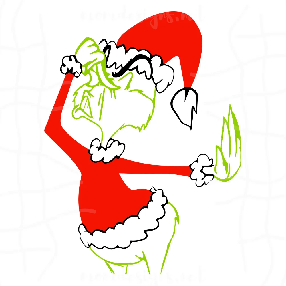 Santa Grinch Svg, Grinch Svg, Christmas Grinch Svg, Love Grinch Svg