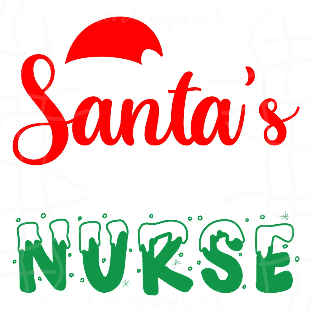 Santa's Favorite Nurse Svg, Christmas Svg, Santas Favorite Svg