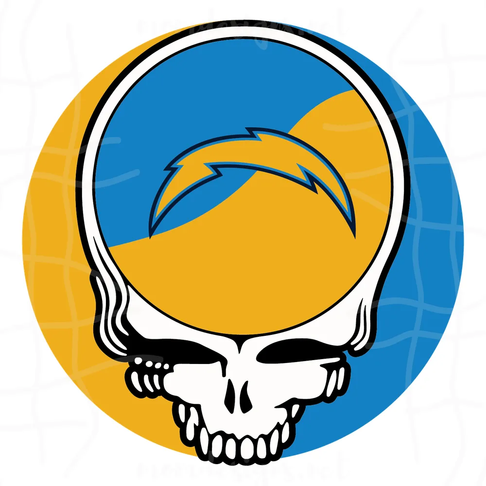 Los Angeles Chargers Skull Svg, Sport Svg, LA Chargers Svg, Football Svg, Football Teams Svg, NFL Svg, Chargers Fan, LA Football, Chargers Logo Svg, NFL Teams