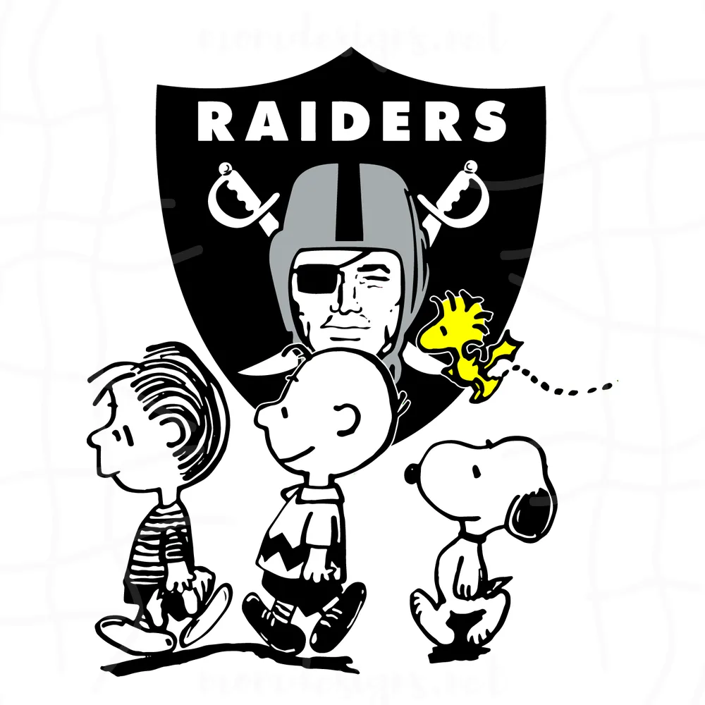 Las Vegas Raiders Snoopy The Peanuts Svg, Las Vegas Raiders Svg, Raiders Nfl Svg