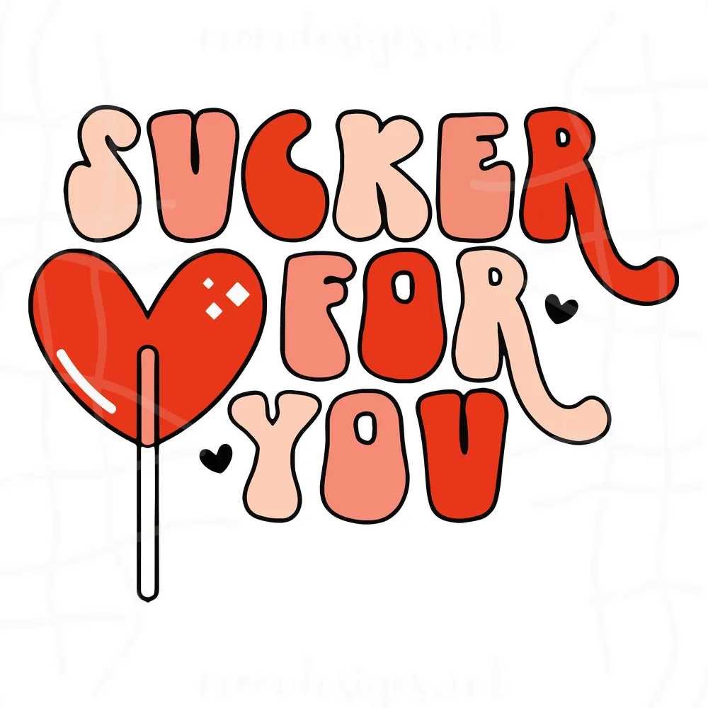 Sucker For You Svg, Valentines Svg, Valentines Day Svg, Retro Valentines Svg