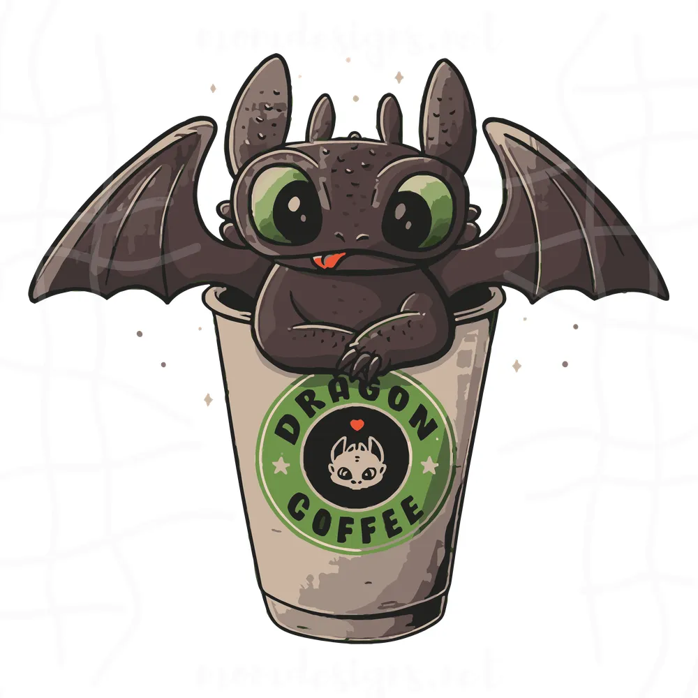 Cute Dragon Coffee Cup Svg, Trending Svg, Dragon Coffee Svg, Coffee Cup Svg, Baby Dragon Svg, Coffee Svg, Coffee Lover Svg, Coffee Junkie Svg, Toothless Dragon Svg, Drink Svg, Coffee Gifts