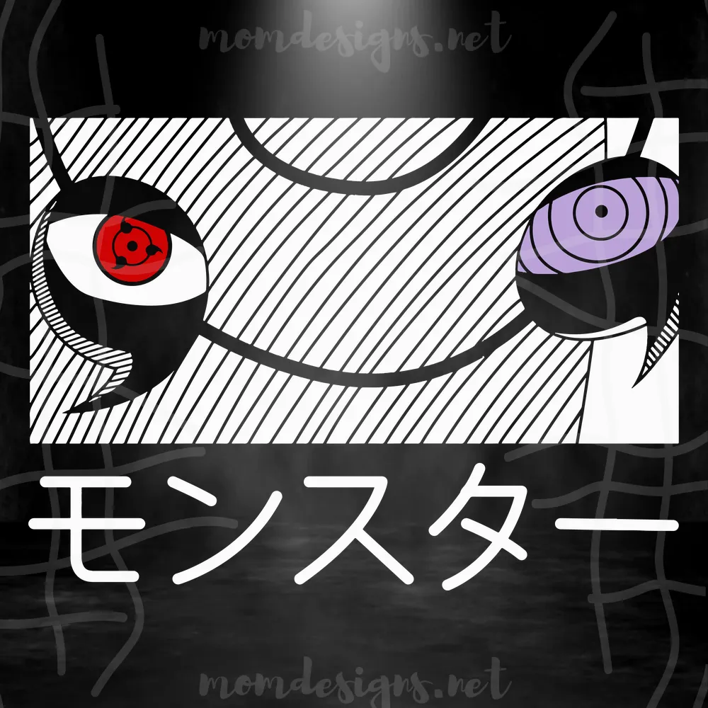 Uchiha Obito Eyes Svg, Naruto Shippuden Svg, Anime Characters Svg, Manga Svg