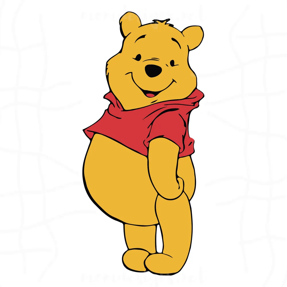 Pooh bear, winnie pooh cutting, classic pooh, winnie the pooh svg, pooh birthday,Png, Dxf, Eps
