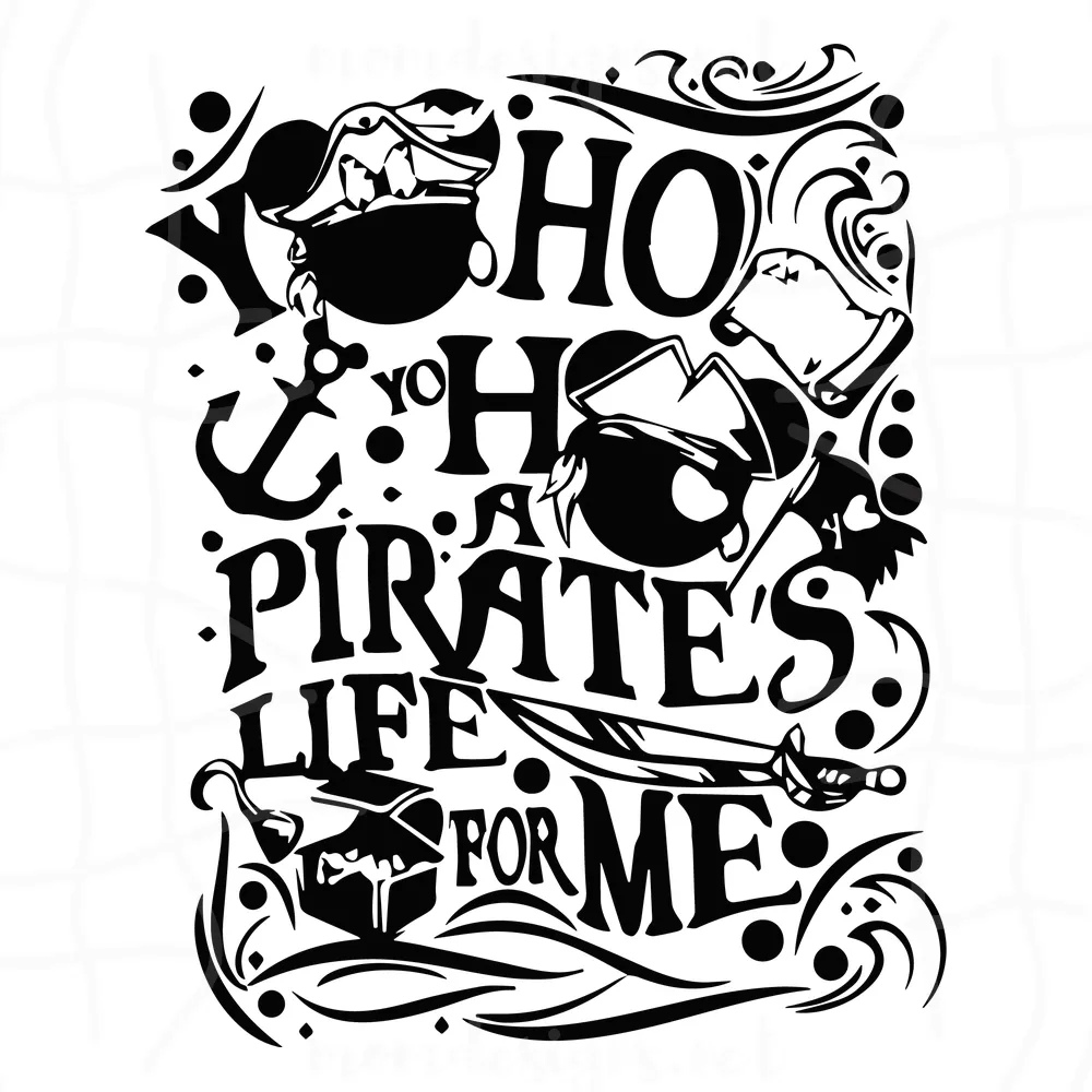 Yo Ho Yo Ho A Pirate'S Life For Me Disney Svg, Disney Cruise Svg, Mickey Minnie Pirate Svg