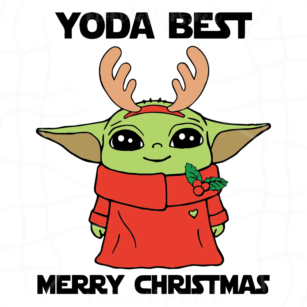 Yoda Best Merry Christmas Svg, Yoda Christmas Svg, Yoda Svg, Christmas Svg, Baby Yoda Svg