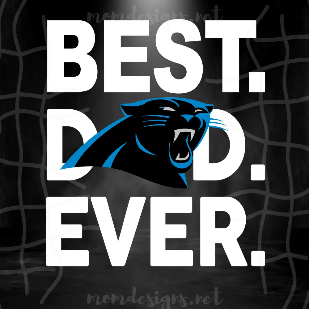 Carolina Panthers Best Dad Ever Svg, Best Dad Ever Svg, Carolina Panthers Svg