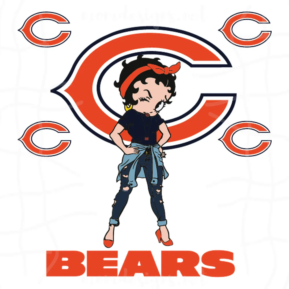 Betty Boop Chicago Bears Svg, Sport Svg, Chicago Bears Football Team Svg, Chicago Bears Svg, Chicago Bears Fans Svg, Betty Boop Svg, Chicago Bears Lovers Svg, Chicago Bears Gifts Svg, Bears Betty Boop Svg, NFL Svg
