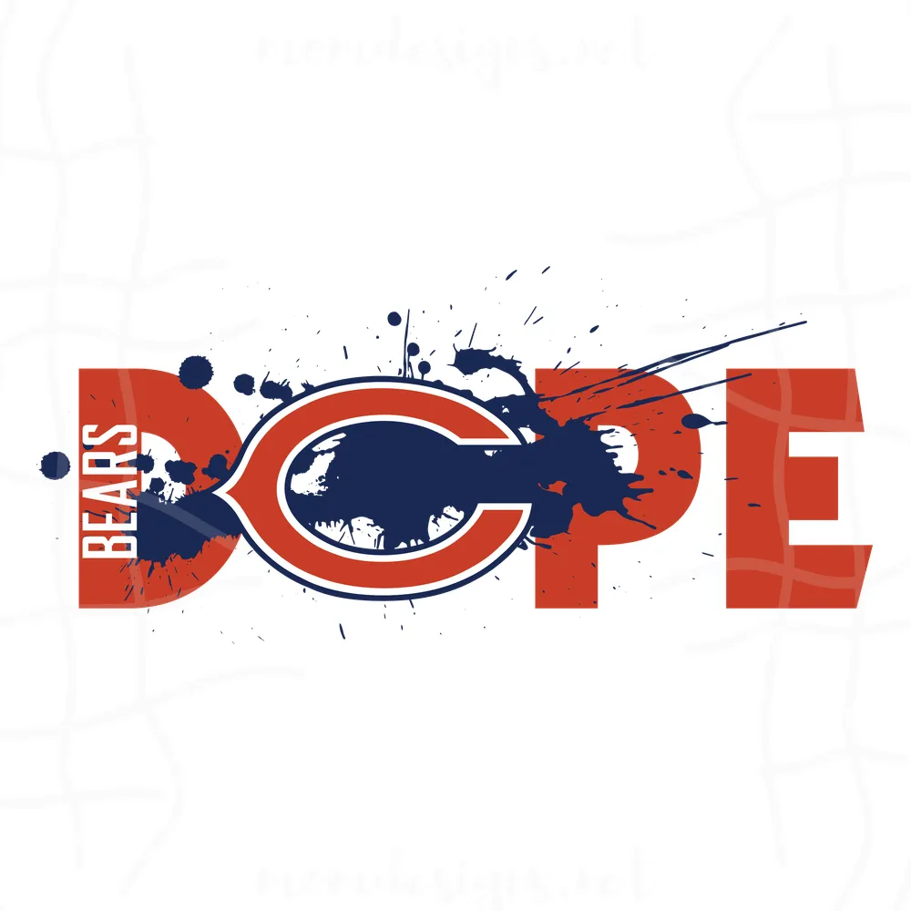Chicago Bears Dope Svg, Sport Svg, Chicago Bears, Bears Svg, Bears Nfl, Bears Logo Svg, Dope Svg, Super Bowl Svg, Nfl Dope Svg, Bears Dope, Nfl Team Svg, American Football, Bears Football