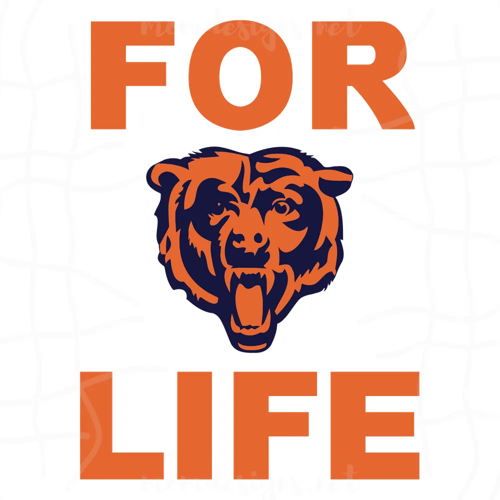 For Chicago bears life svg