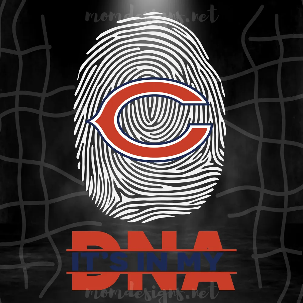 Its In My DNA Chicago Bears Svg, Sport Svg, Chicago Bears Svg, The Bears Svg, Bears NFL, NFL Svg, NFL Team Svg, Fingerprint Svg, American Football, The Bears Logo, Chicago Bears Shirt, Chicago Bears Mug