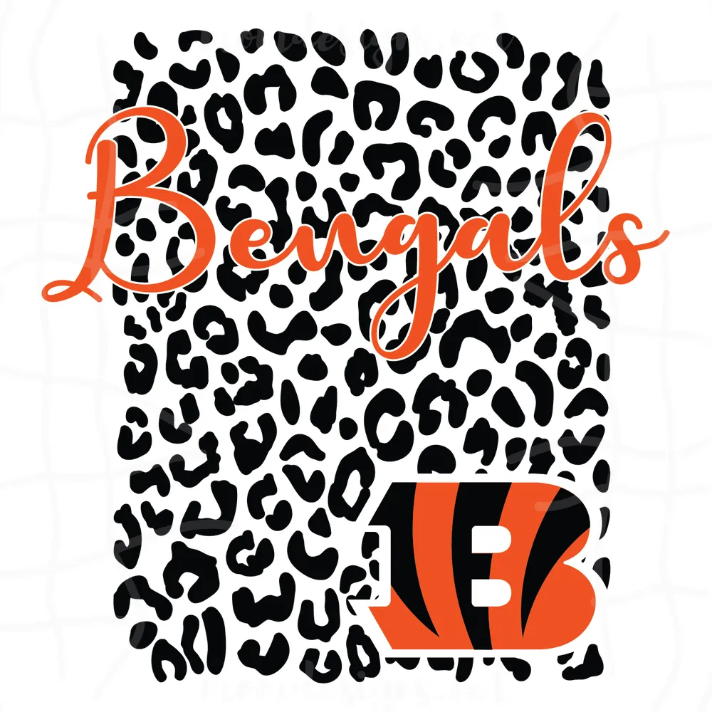 Cincinnati Bengals Leopard Spirit Svg, Sport Svg, Cincinnati Svg, Bengals Football Team, Bengals Svg, Cincinnati Bengals Svg, Super Bowl Svg, Cincinnati Football, Bengals Fan, NFL Teams, Football Svg, Football Teams Svg