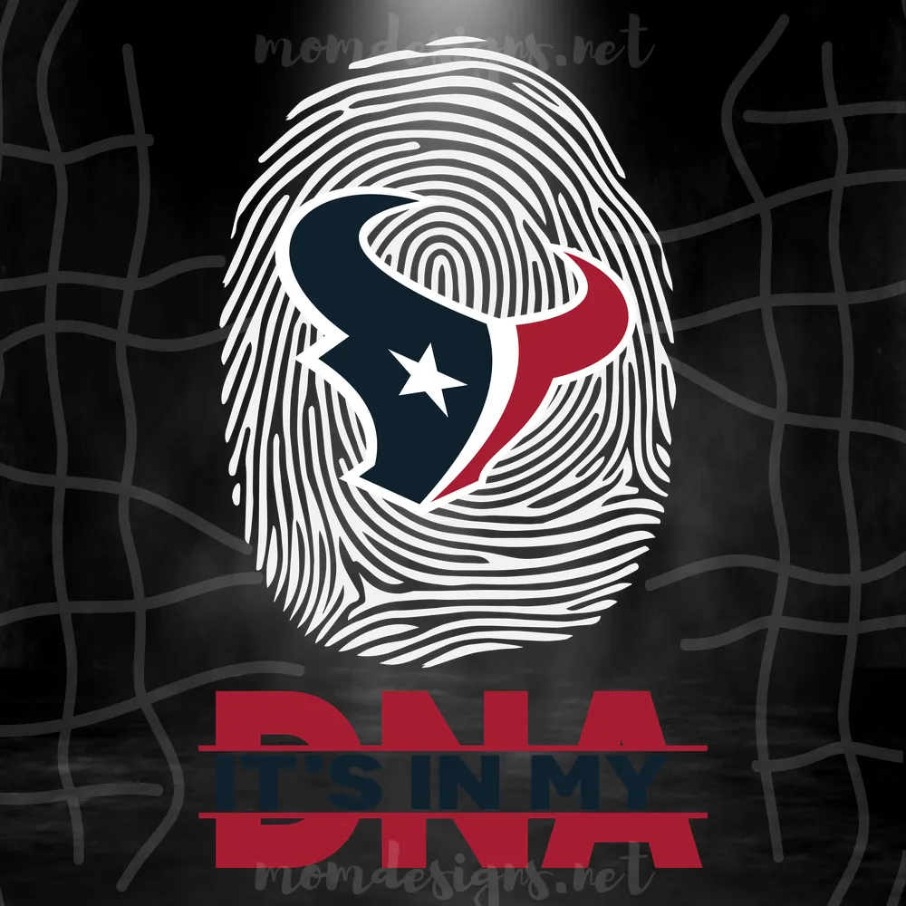 Its In My DNA Houston Texans Svg, Sport Svg, Houston Texans Svg, Texans Svg, Texans NFL, NFL Svg, NFL Team Svg, Fingerprint Svg, American Football, Texans Logo, Texans Shirt, Texans Mug