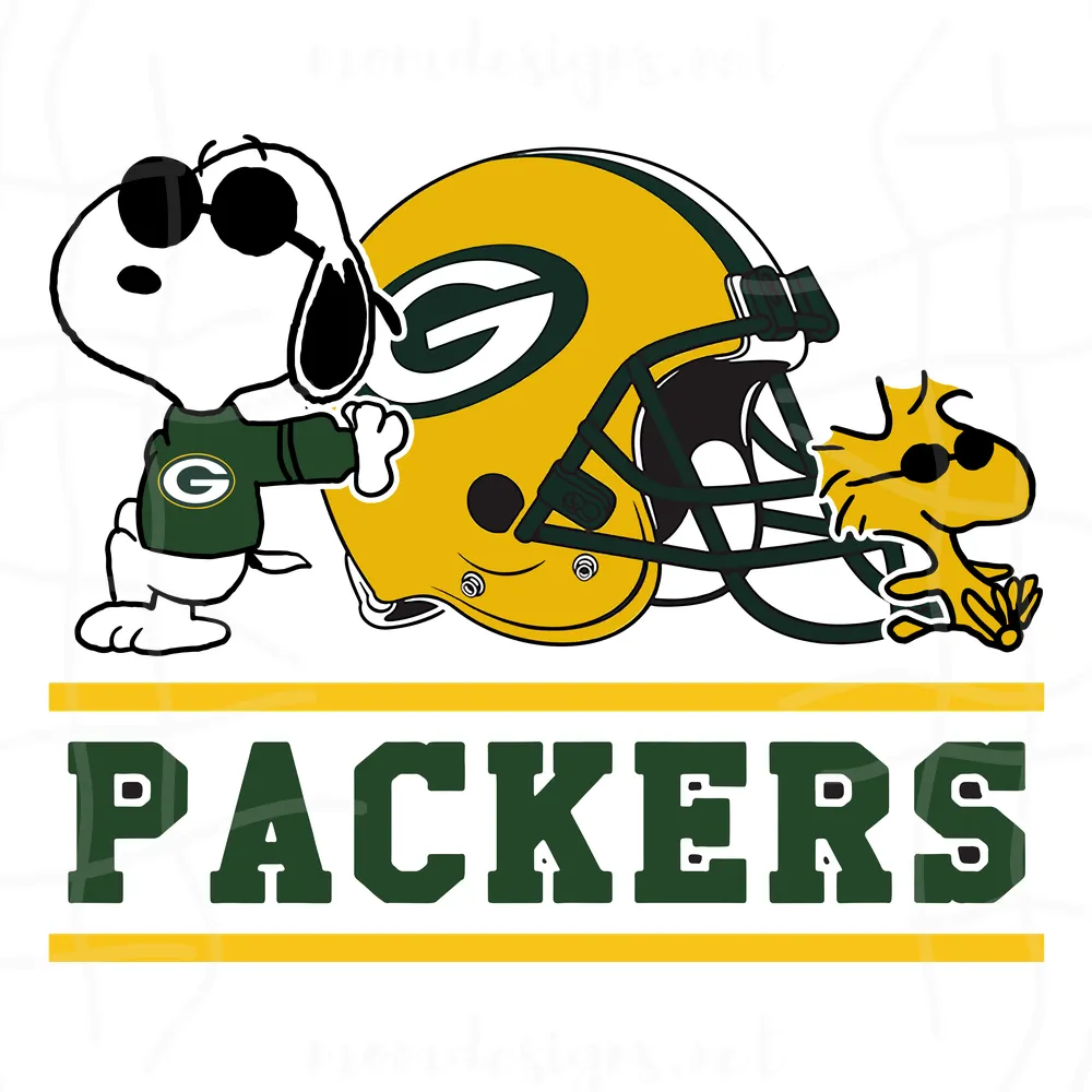 Green Bay Packers Snoopy Svg, Green Bay Packers Svg, Packers Svg, Packers Nfl Svg