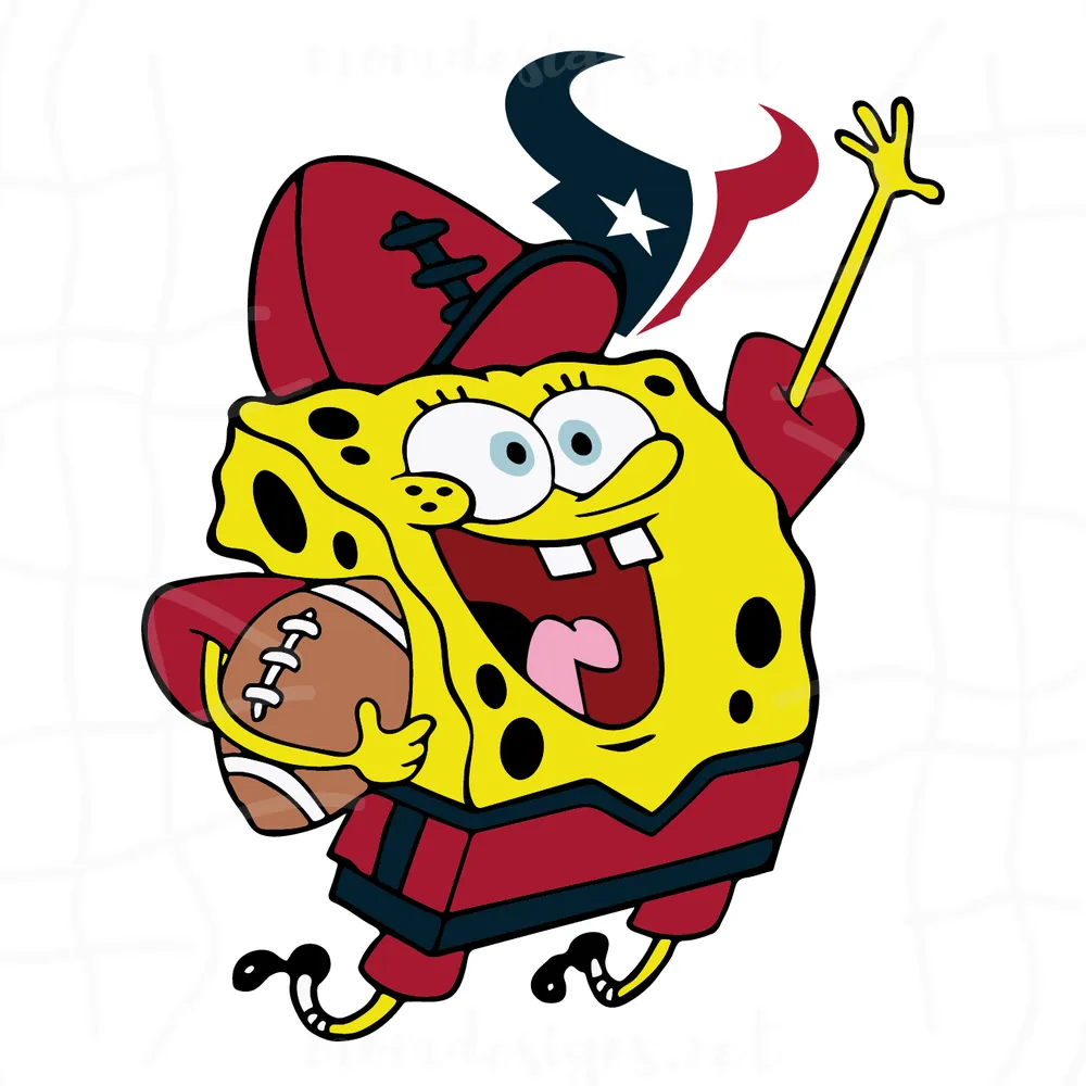 Houston Texans Football Spongebob Svg, Sport Svg, Texans Svg, Houston Texans Svg, Houston Svg, Super Bowl Svg, Football Svg