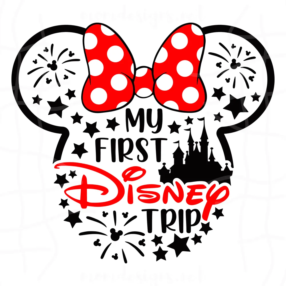 Happy My First Disney Trip Svg, Magic Castle Minnie SVG