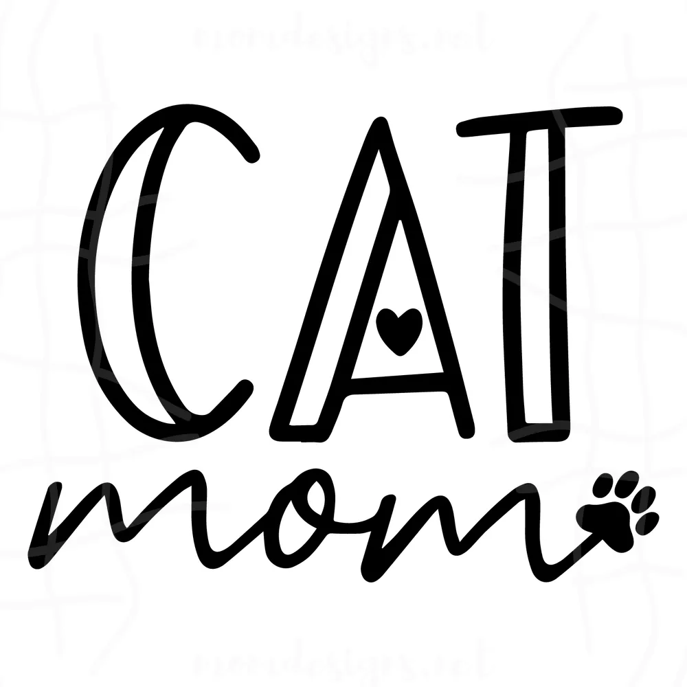 Cat Mom Svg, Animal Svg, Cat Mama Svg, Cat Lover Svg