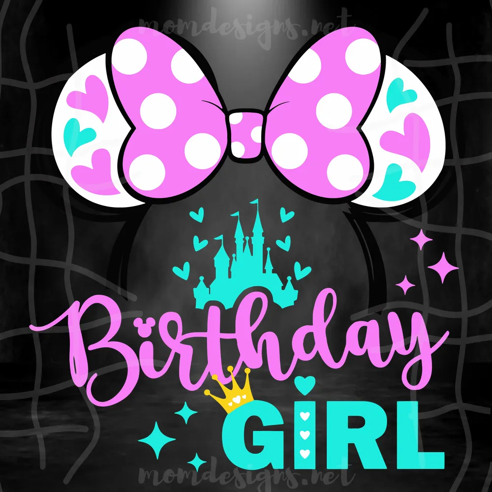  Birthday Girl Minnie Svg, Birthday Svg, Minnie Mouse Svg, Birthday Girl Svg, Birthday Svg, Girls Svg, Mickey Ears Svg, Birthday Gift Svg