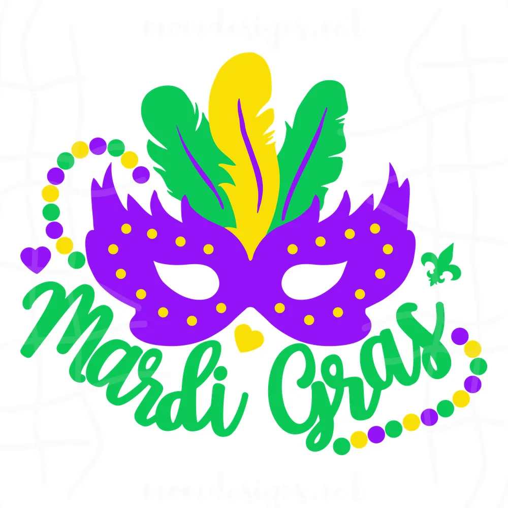 Mardi Gras Svg, Fleur De Lis Svg, Louisiana Svg, New Orleans Svg, Svg Png Dxf Eps Ai Instant Download