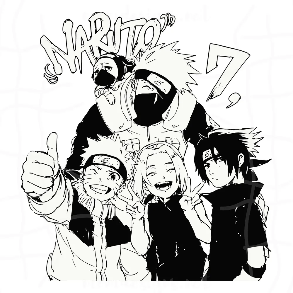 Naruto Svg, Anime Svg, Anime Manga Svg, Manga Svg, Cartoon Svg, Anime Svg Silhouette Cut Files