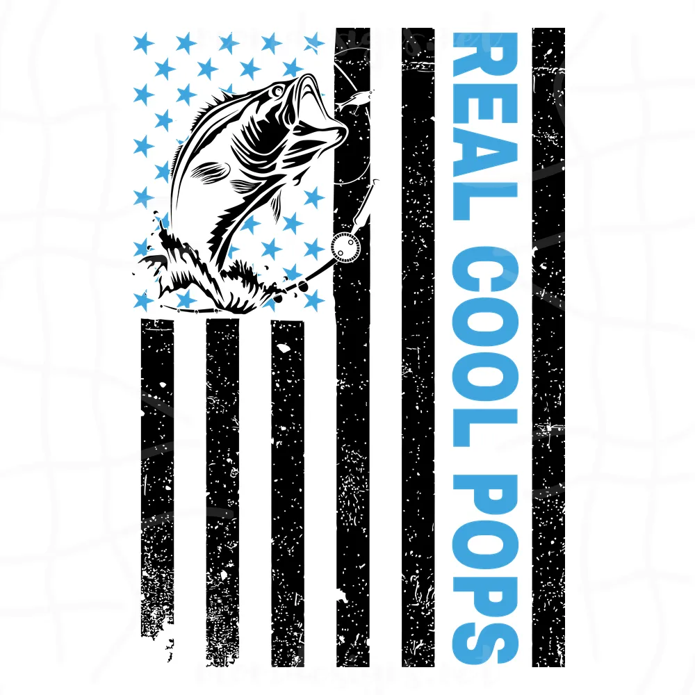 Reel Cool Pop Flag Svg, Fathers Day Svg, Fishing Dad Svg, Dad Svg, Pop Svg, Fishing Svg, Reel Cool Dad Svg, Fishing Flag Svg, Fisher Svg