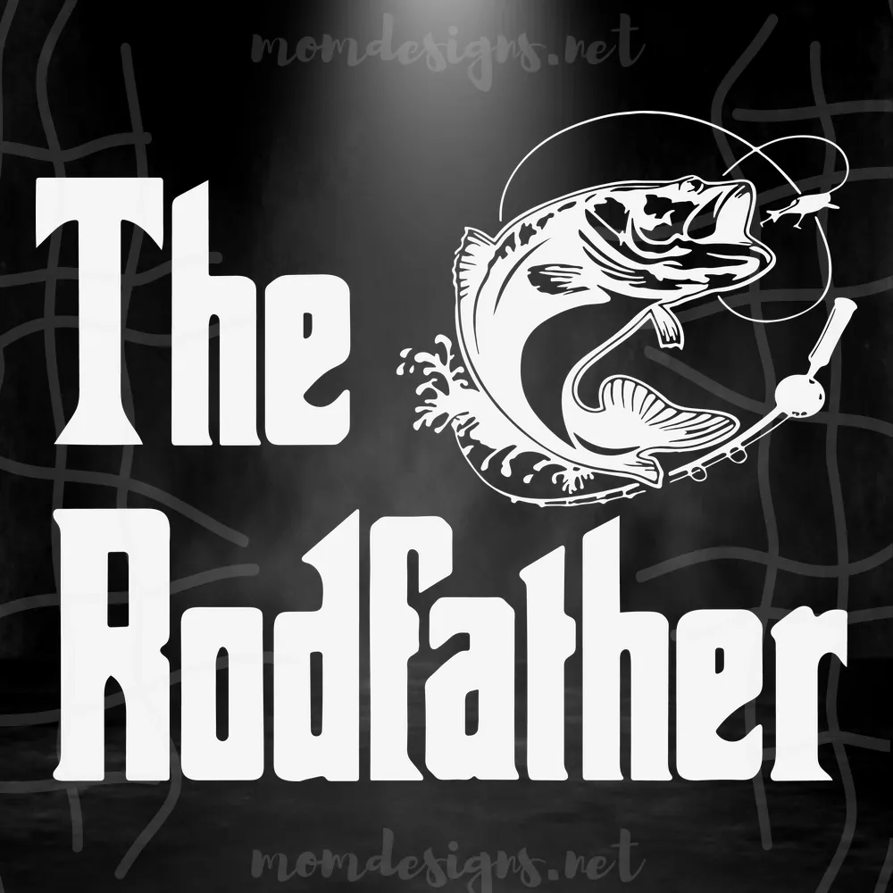 The Rodfather SVG, Father SVG, Fish SVG, Fishing Rod SVG, Father Day SVG, Father gift, Dad Svg, Daddy Svg, Papa Svg, Grandpa Svg, Dad Svg Images, Happy Fathers Day Svg